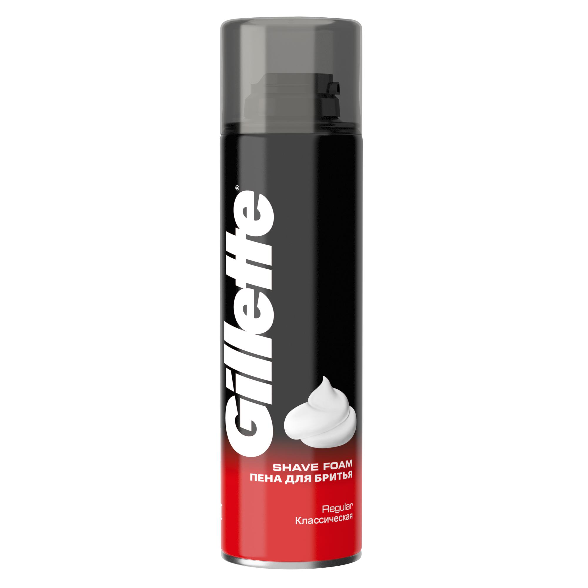 Пена для бритья Gillette Regular 200 мл пена для бритья gillette чувствительная кожа 200 мл