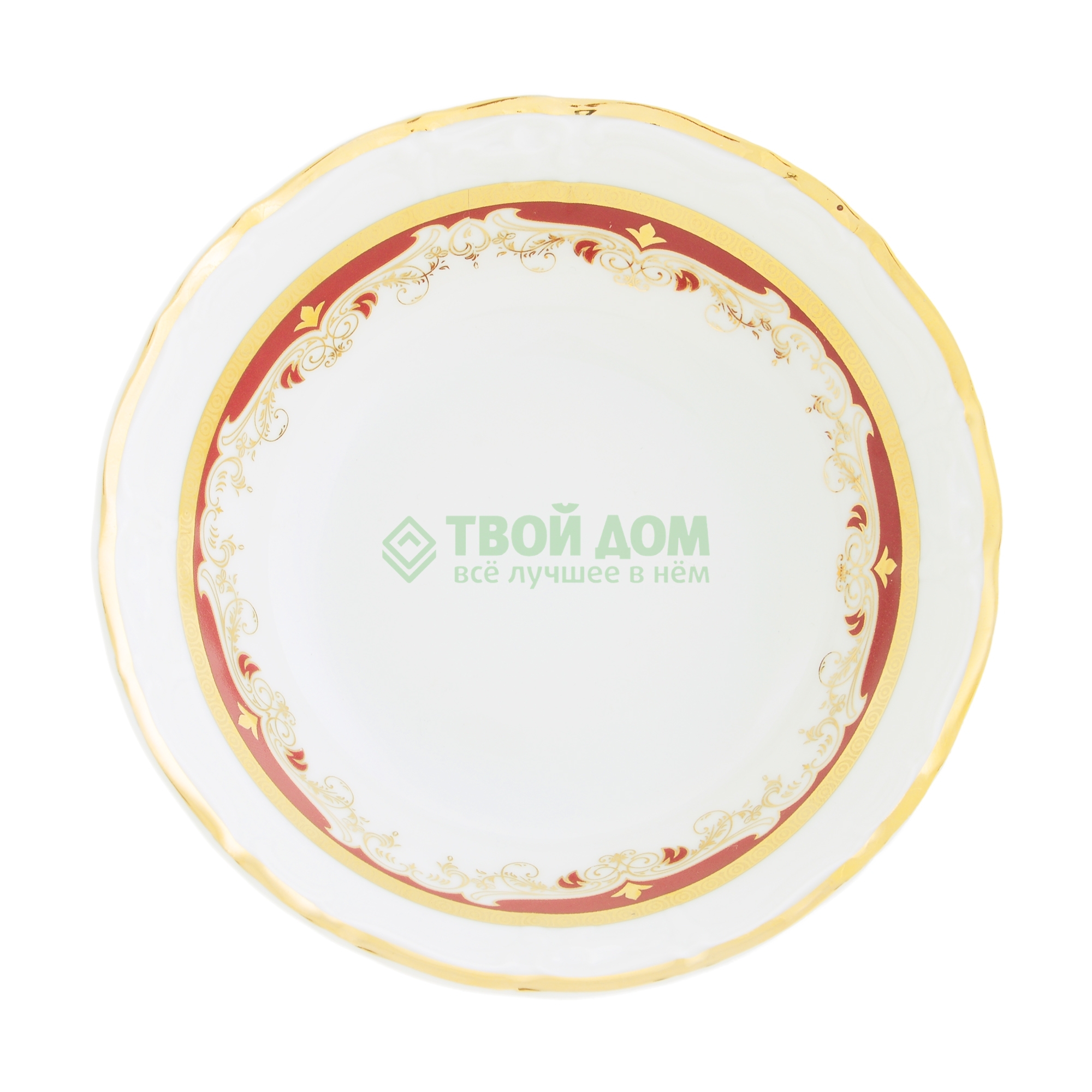 Салатник Thun Мария Луиза 13 см набор тарелок мелких thun мария луиза 25 см красный декор