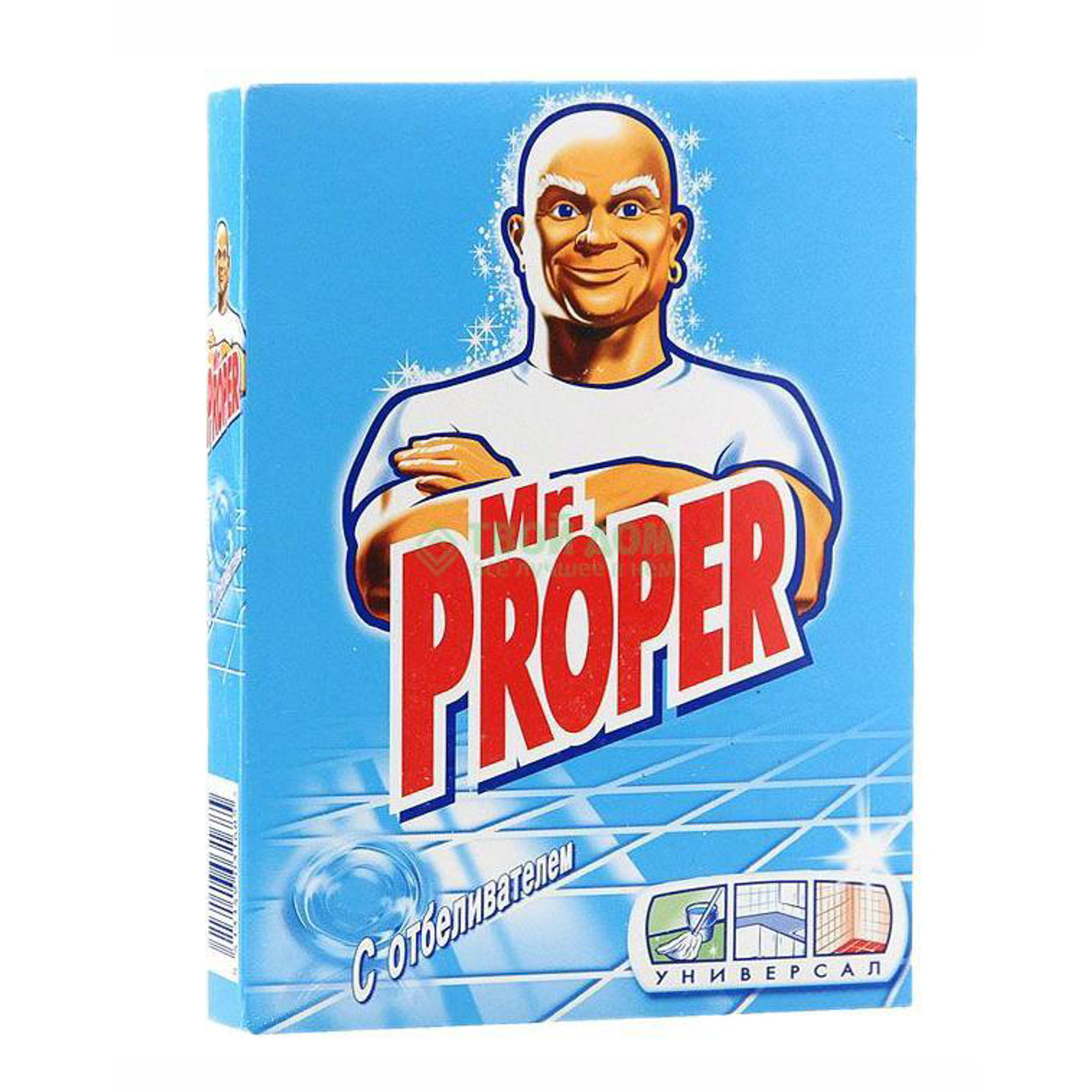 Порошок моющий Mr. Proper Универсал с отбеливателем 400 г порошок для стирки rocket soap с отбеливателем мятный 900 г