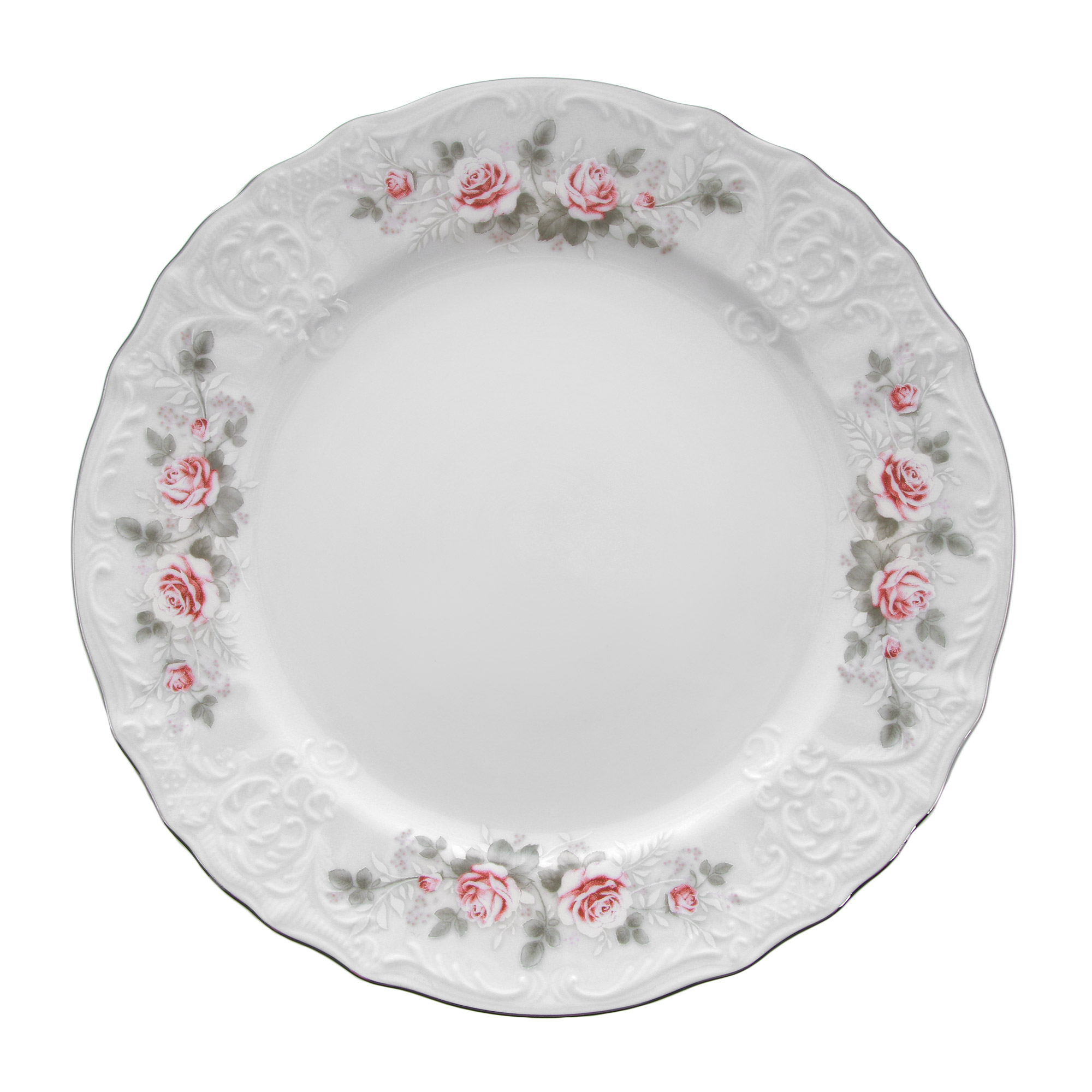 Набор тарелок Thun 1794 Бледные Розы 21 см 6 шт набор для торта thun 1794 яна серый мрамор на 6 персон