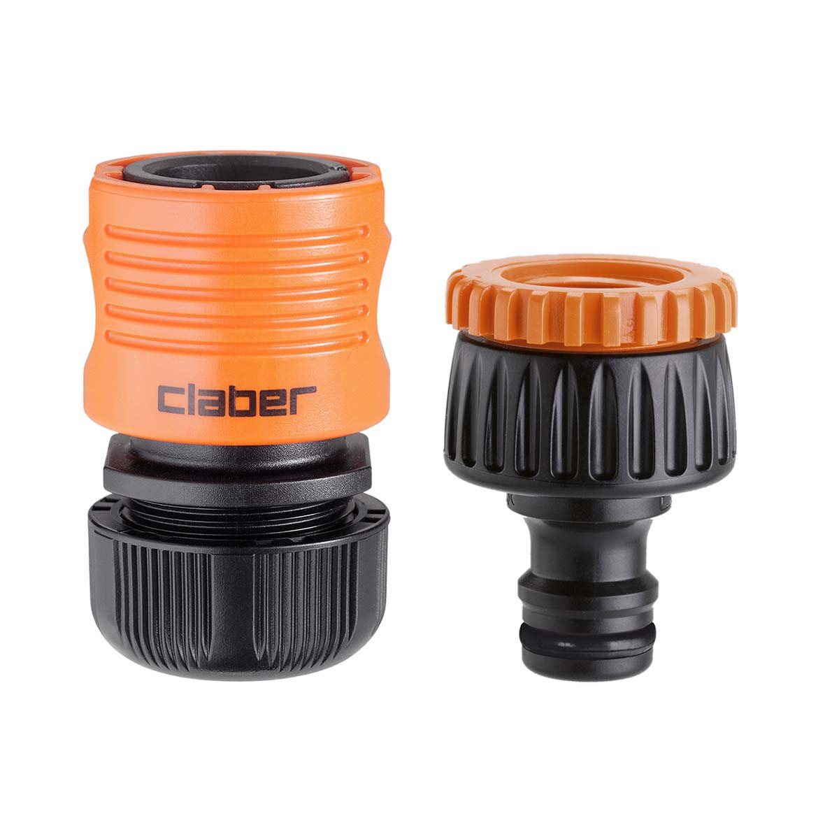 Набор штуцер+коннектор Claber резьба 1/2 - 3/4 (8813) claber set tap connector