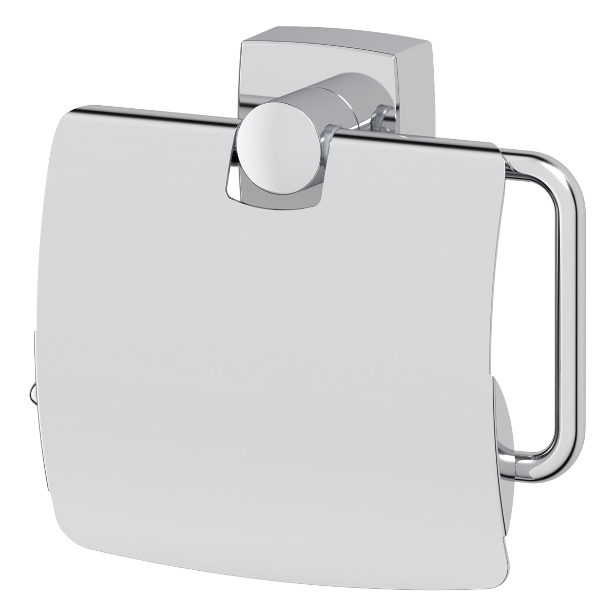 Держатель туалетной бумаги с крышкой (хром) FBS ESP 055