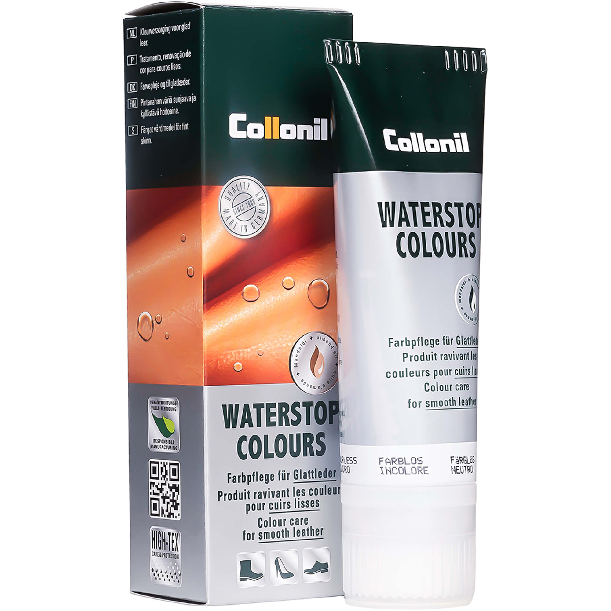 Крем Collonil Waterstop Colours водоотталкивающий бесцветный 75 мл крем collonil silicon polish нейтральный 75 мл