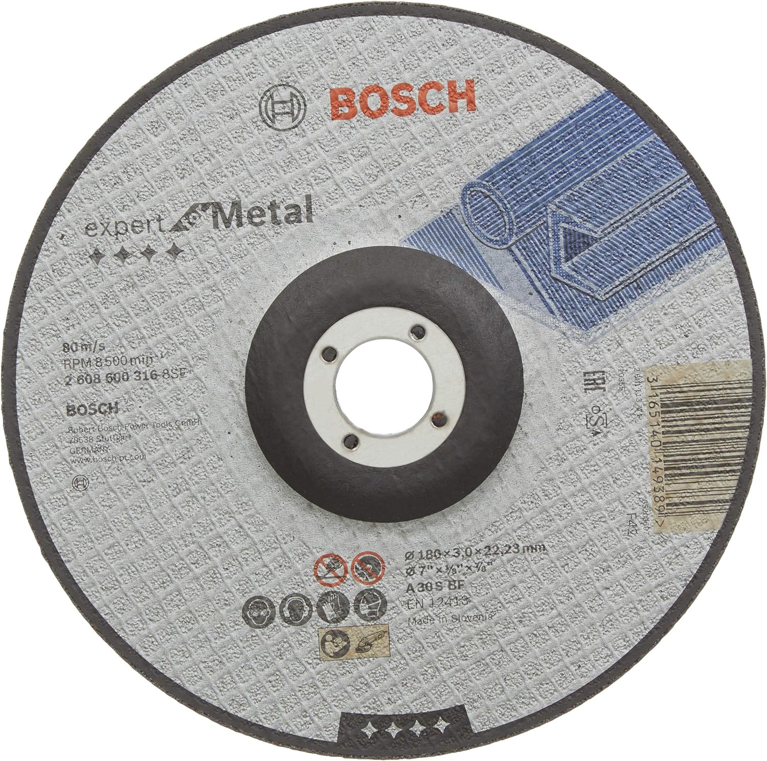 Отрезной круг Bosch Диск вогнутый для металла 2608600316