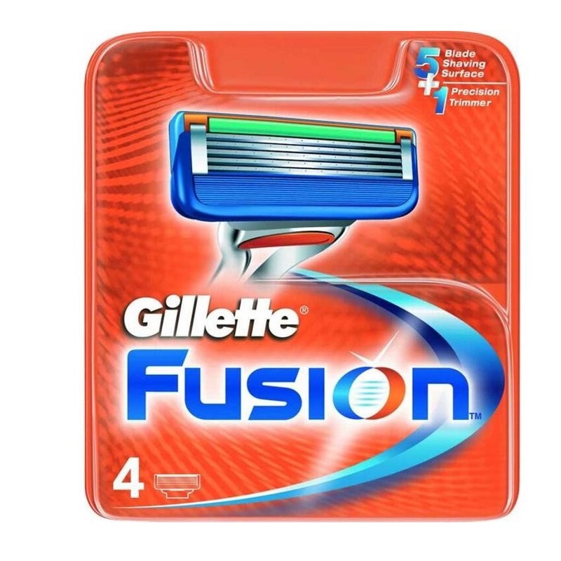 Сменные кассеты для станка Gillette Fusion 4шт.