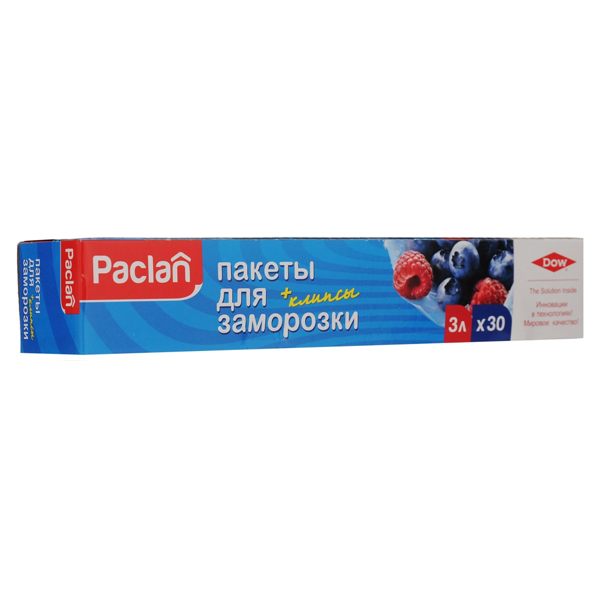 Пакеты Paclan для хранения и замораживания продуктов 3 л 30 шт