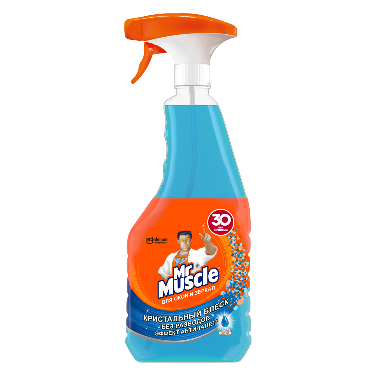 Средство для окон и зеркал Mr Muscle После дождя, триггер 530 мл