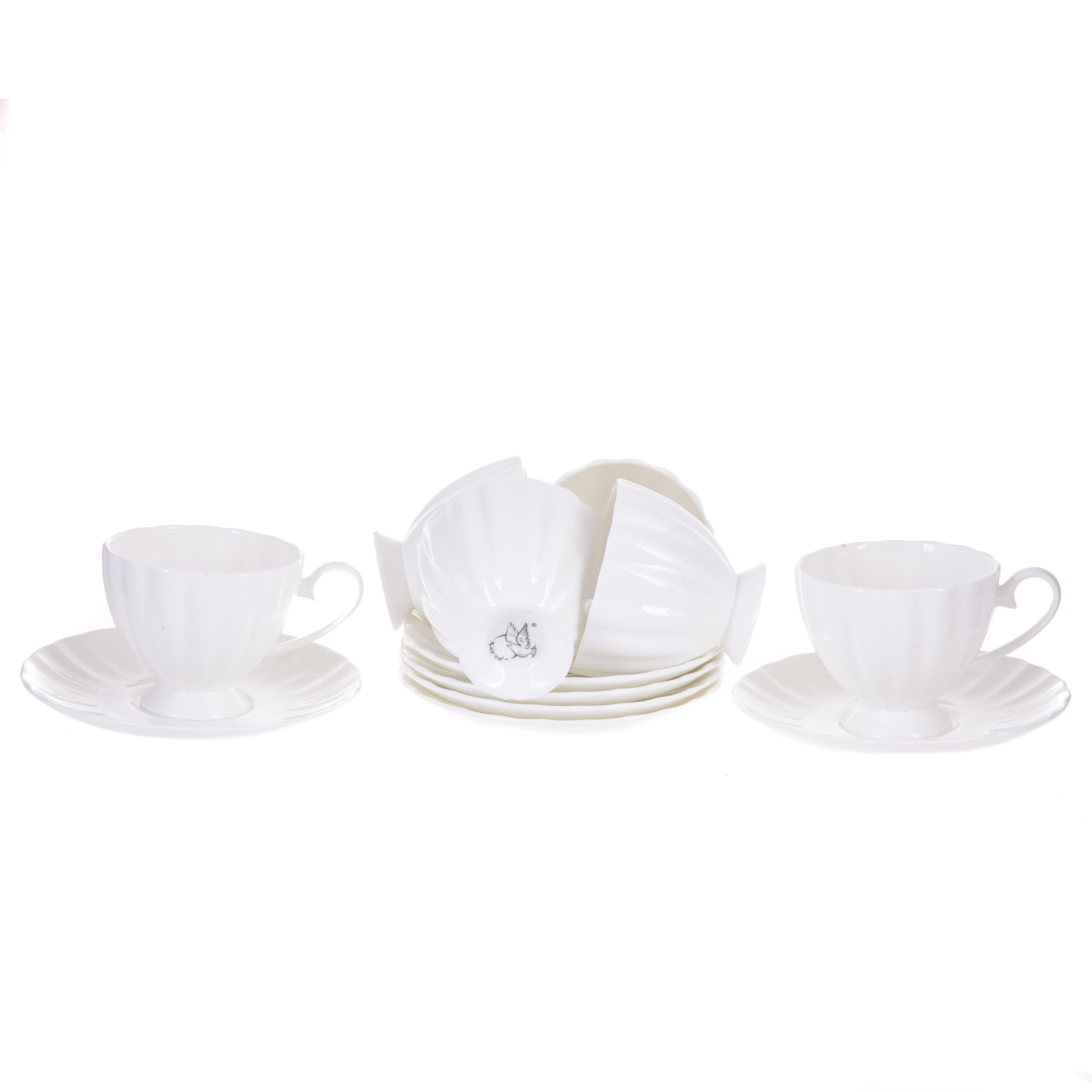Набор чайный Hatori Магнолия 12 предметов высокие чашки набор кофейный hatori магнолия грэй 12 предметов