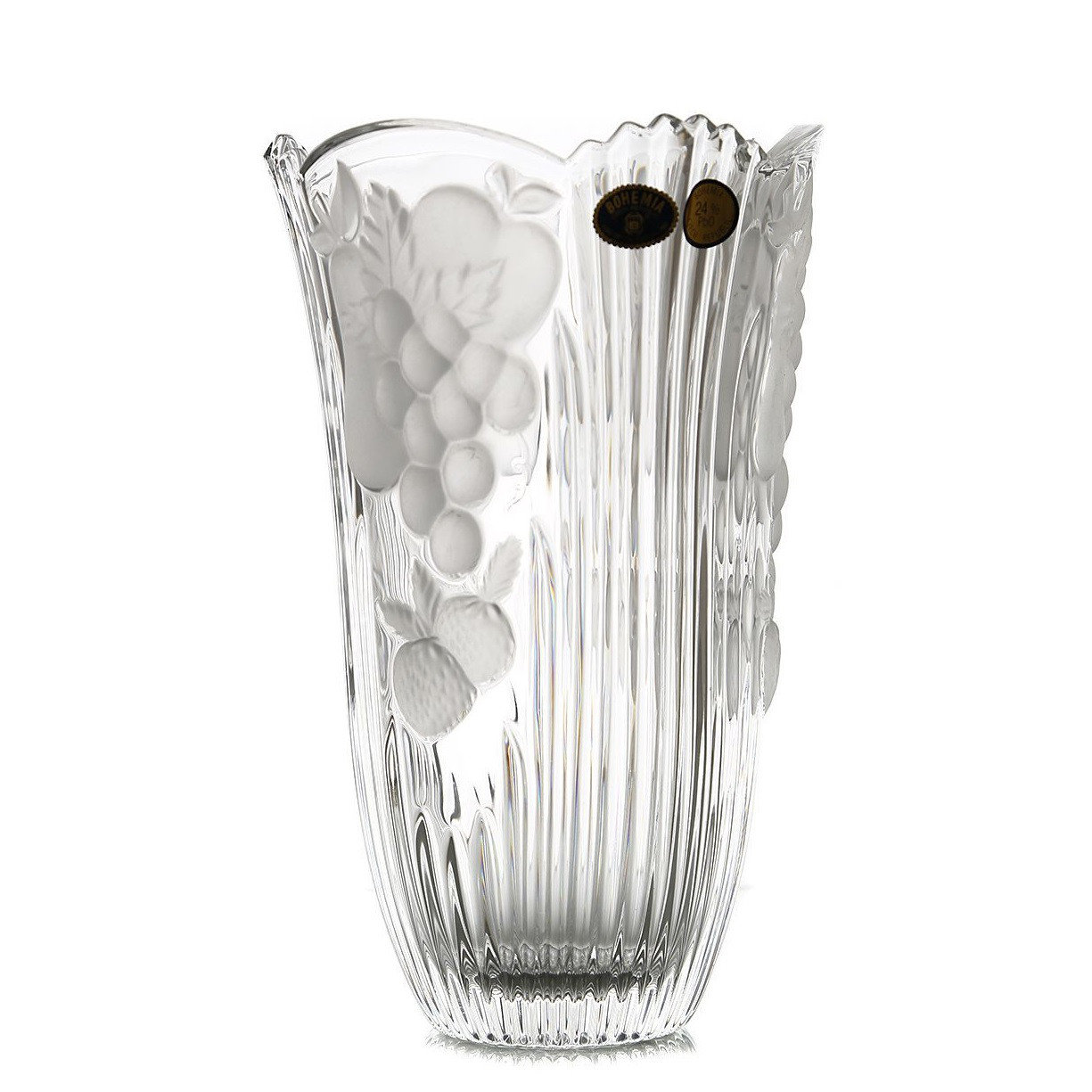ваза для ов 40 см нн aurum crystal plantica красная 276887 Ваза Crystal Bohemia Фрукты 15,5 см