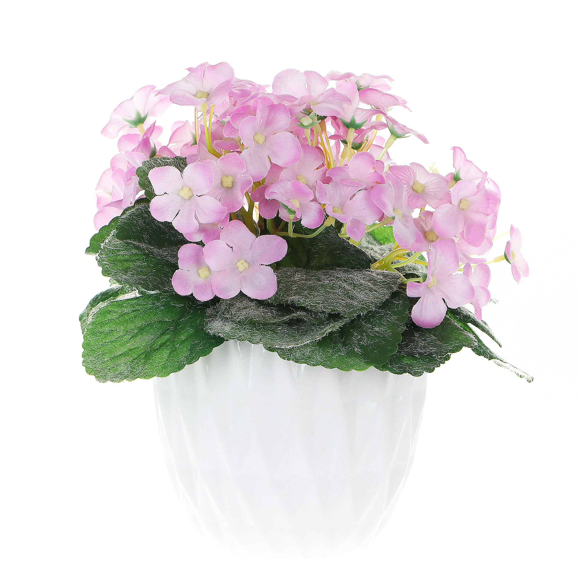 Цветок искусственный Конэко-О Фиалки в кашпо куст фикуса конэко о искусственный зеленый 80 см кашпо 14х18х12 см 3 куста
