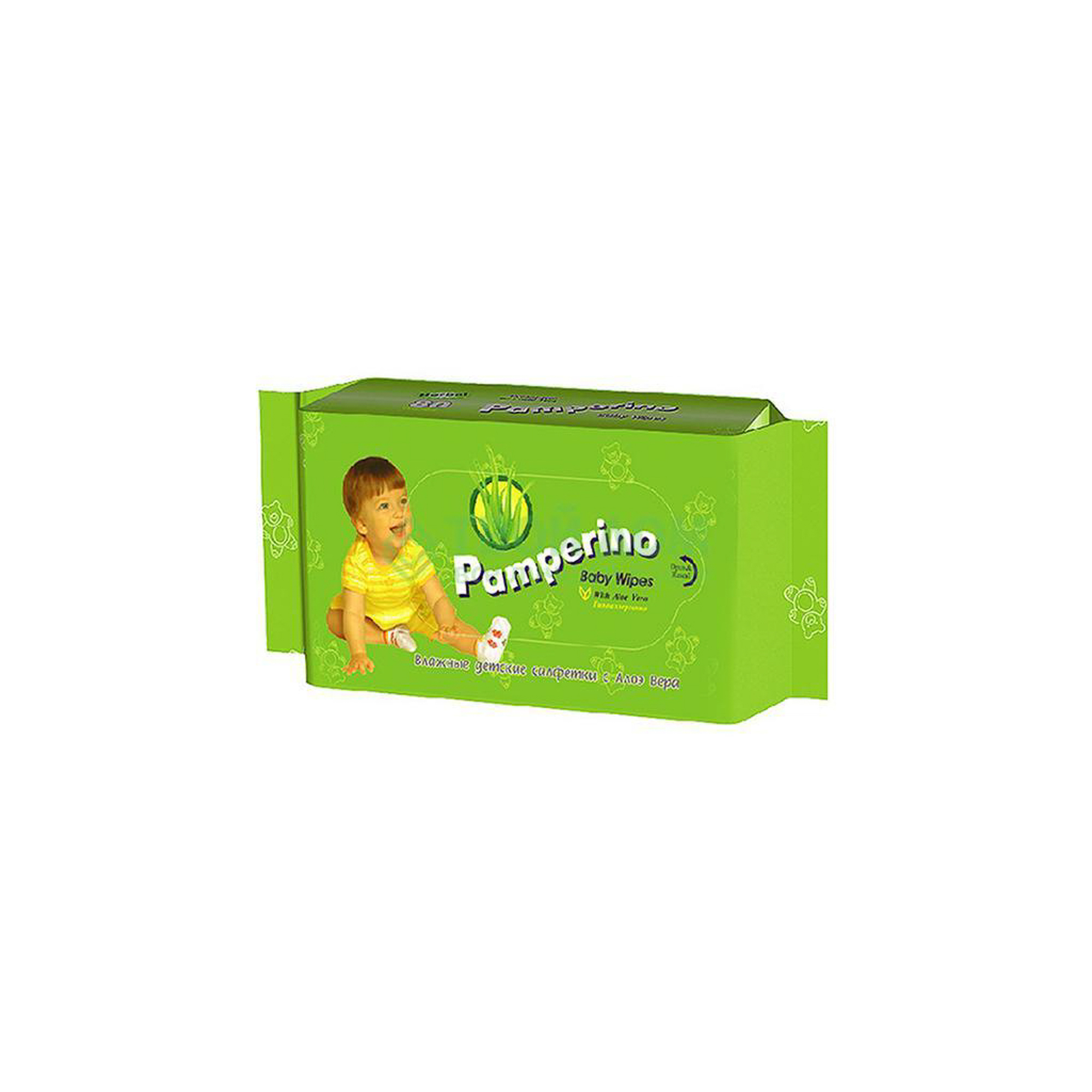 Салфетки Pamperino влажные детские с Алоэ Вера 50 шт pamperino детские влажные салфетки для самых маленьких 3