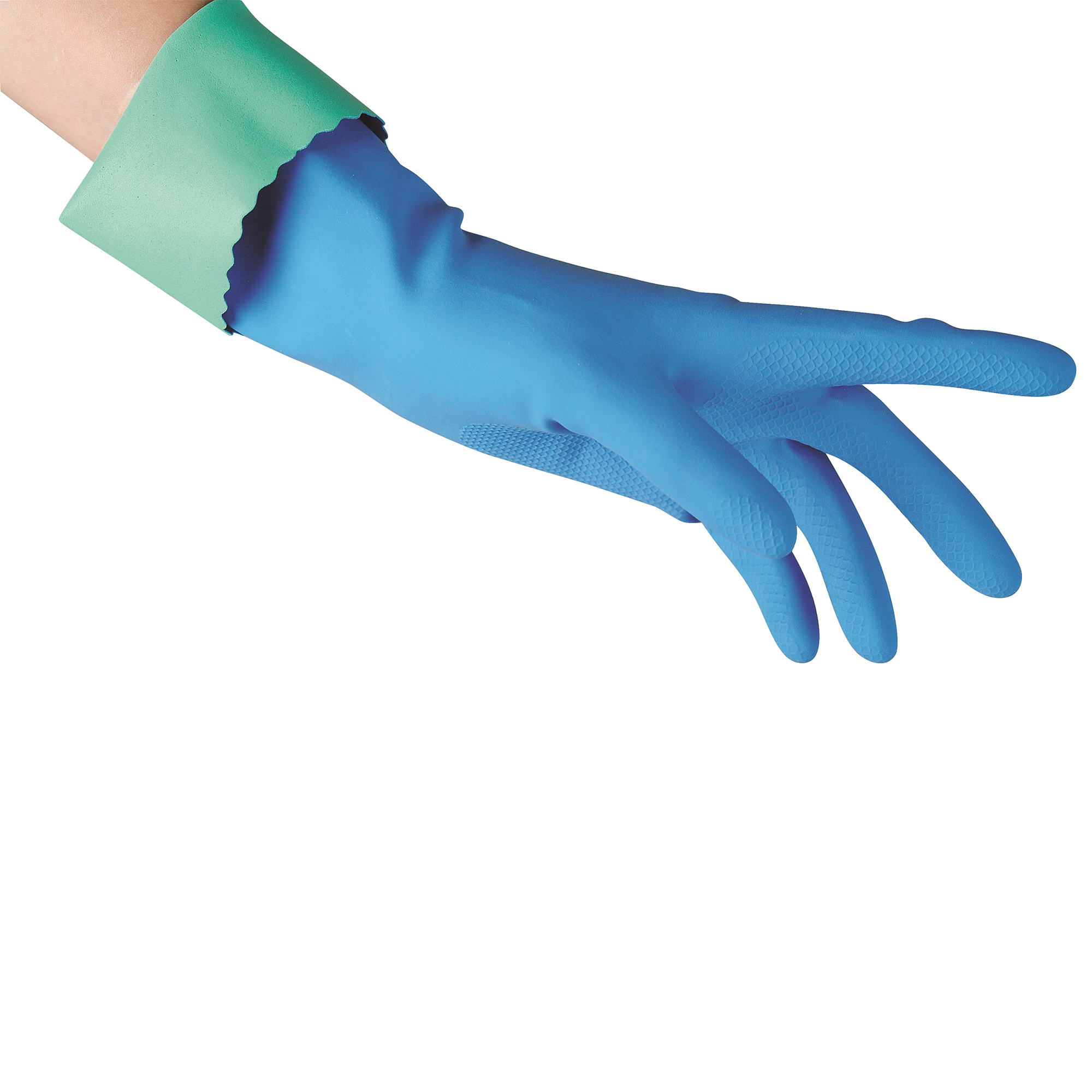 Перчатки хозяйственные Vileda Comfort Care для чувствительной кожи S, цвет синий, размер l - фото 2