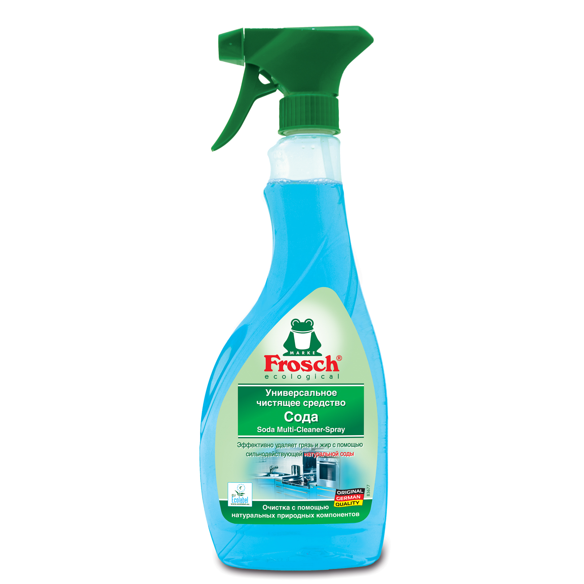 Универсальное чистящее cсредство Frosch Сода 500 мл чистящее средство универсальное funs 400 г