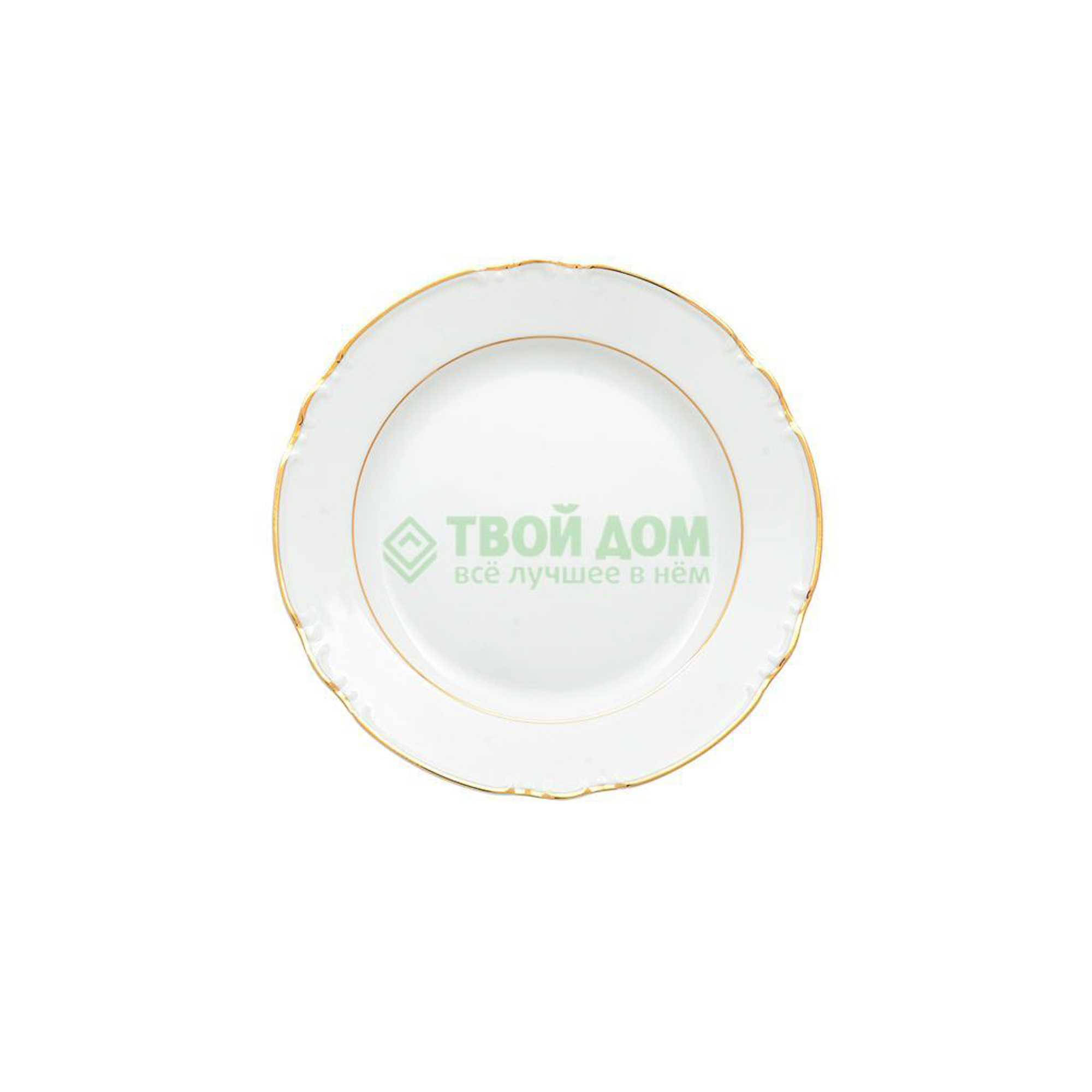 Тарелка Thun Констанция отводка золото 24 см тарелка десертная thun 1794 констанция гуси 19 см