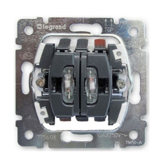 Механизм выключателя Legrand 775825 механизм для выключателя двухклавишного jung 505u
