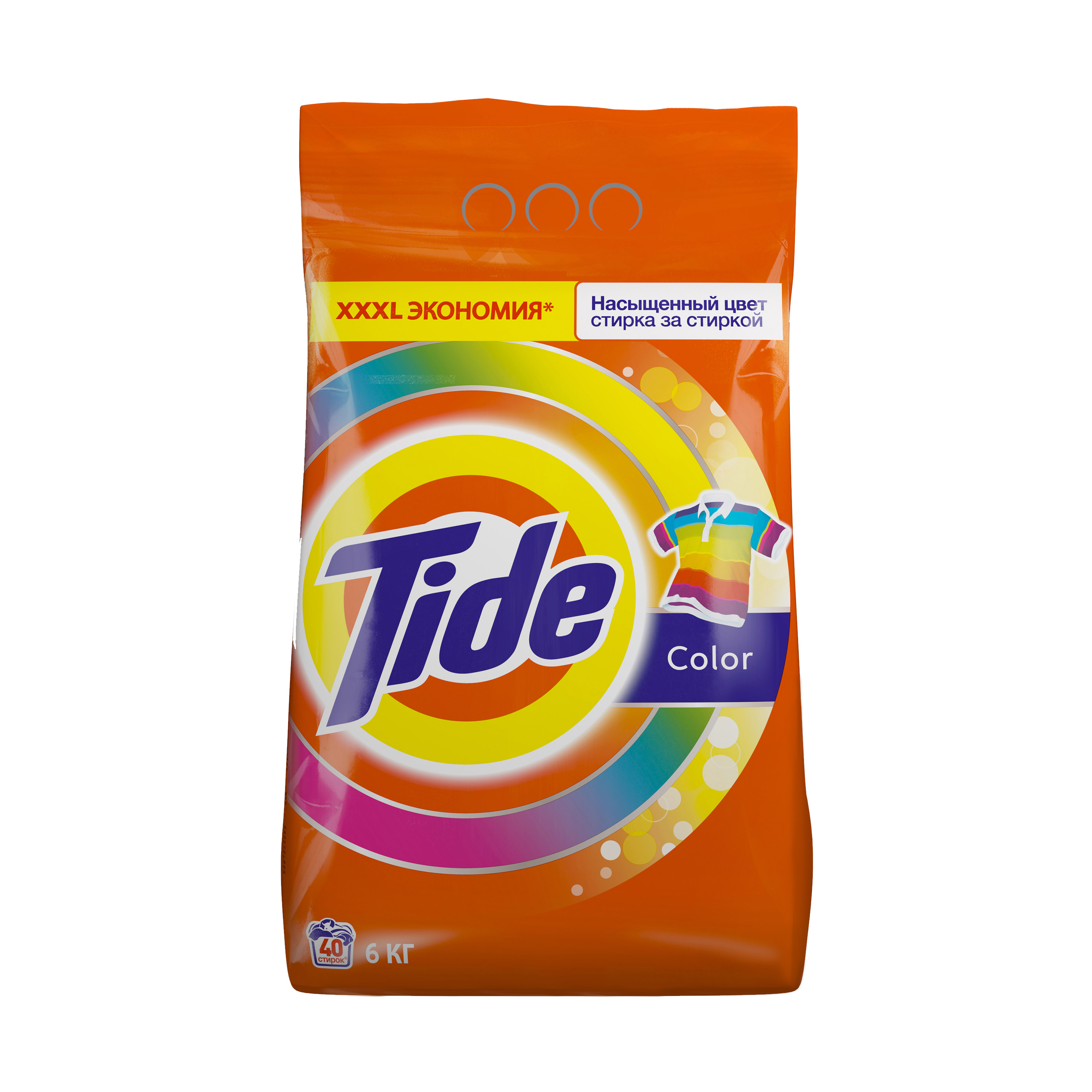 Стиральный порошок Tide автомат Color 40 стирок, 6 кг