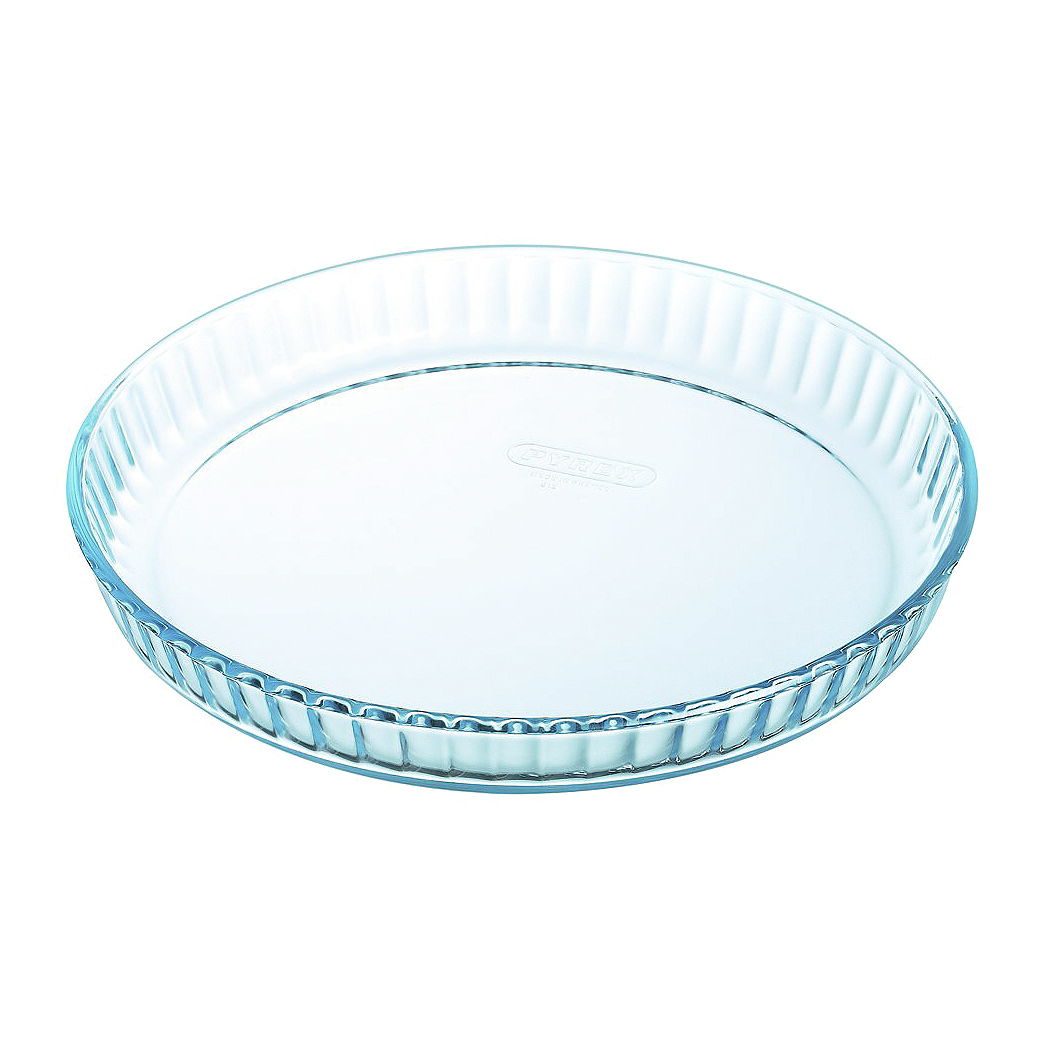 выпечка и приготовление guardini форма для выпечки круглая рифленая bake natural 28 см Форма для выпечки Pyrex Bake & Enjoy Glass Круглая 28 см (813B000/5046/6146)
