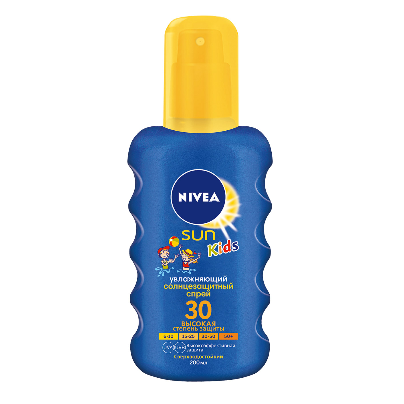 Спрей солнцезащитный детский суперводостойкий степень защиты 30 Nivea Sun дезодорант спрей nivea эффект пудры fresh 150 мл