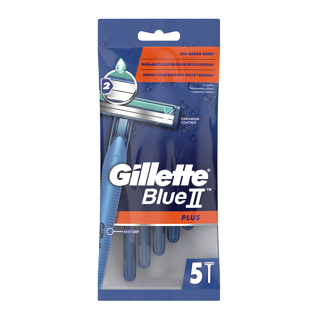 

Станок для бритья Gillette Blue II одноразовые Plus 5 шт