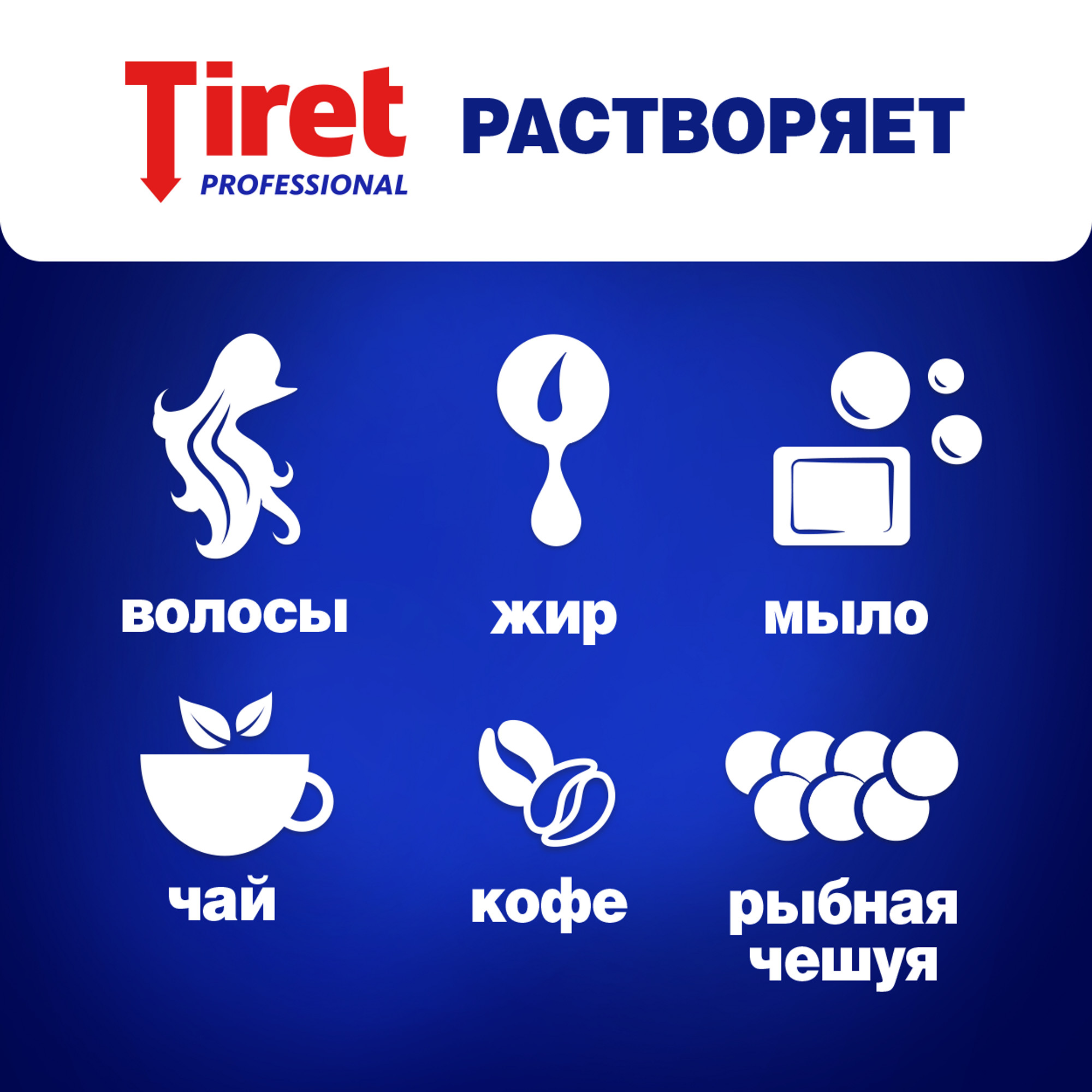 Гель Tiret Professional для чистки труб 500 мл - фото 5