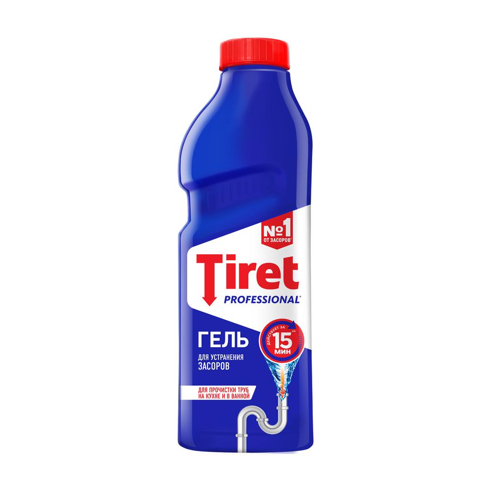 Гель Tiret Professional для чистки труб 1 л средство от засоров brand гель 750 мл для чистки канализационных труб