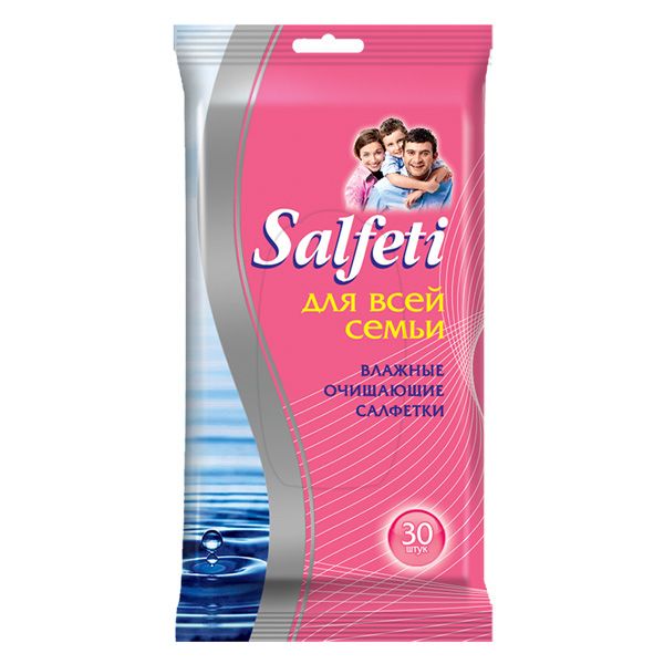 Влажные салфетки Diva Salfeti Family 30 шт влажные салфетки освежающие для лица и тела 15 шт