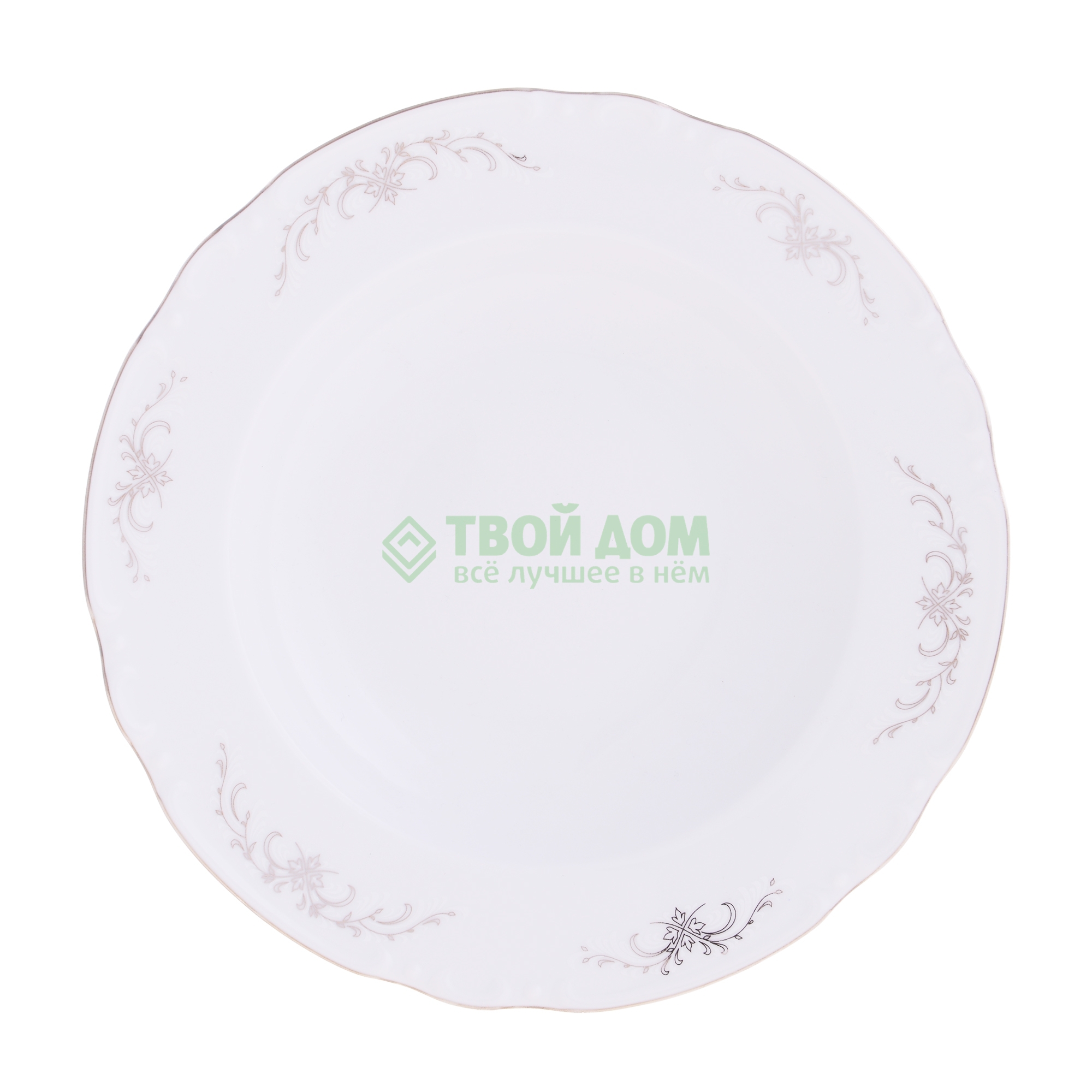 Тарелка Thun Констанция 23 см тарелка мелкая thun констанция 24 см серебристые колосья
