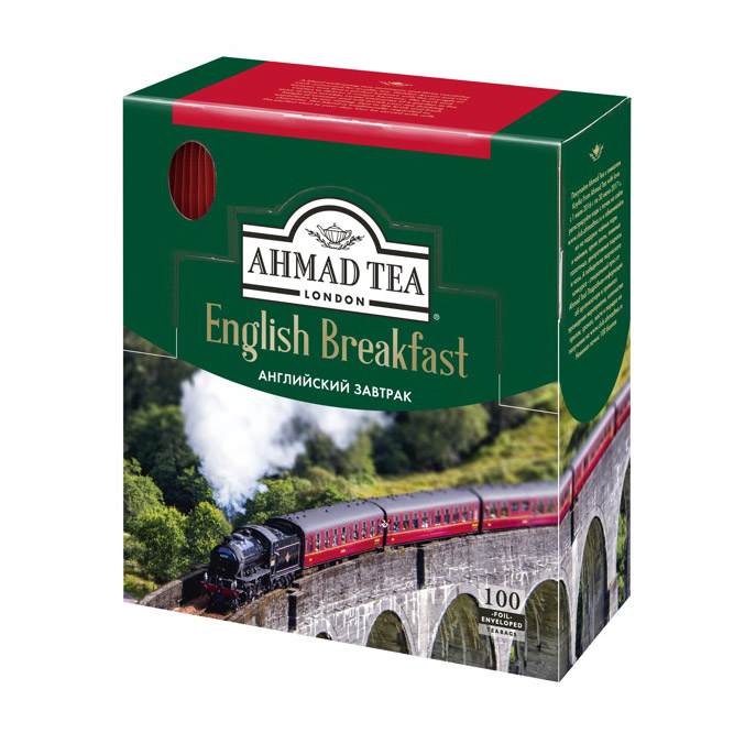 Чай Ahmad Tea English Breakfast черный 100 пакетиков чай черный ahmad tea english breakfast 100п 2г