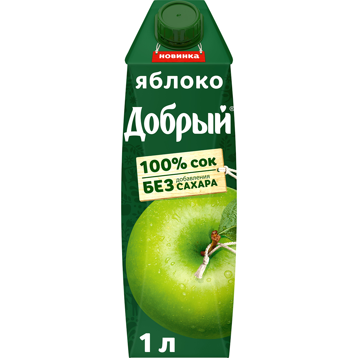сок santal яблочный 100% 1 л Сок Добрый яблочный осветленный 100% 1 л