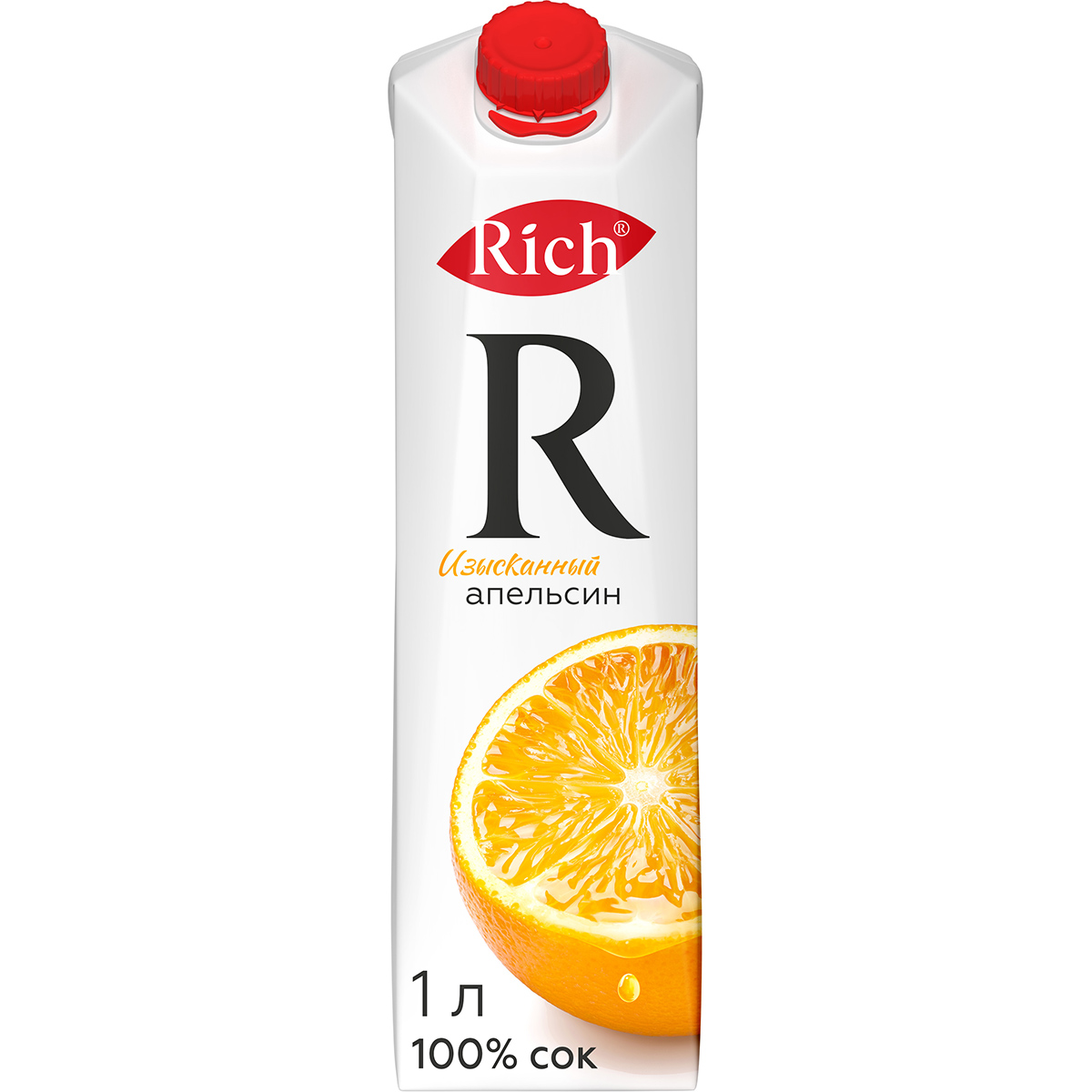 Сок Rich апельсиновый с мякотью 1 л сок глобус апельсиновый обогащенный витамином с 1 л