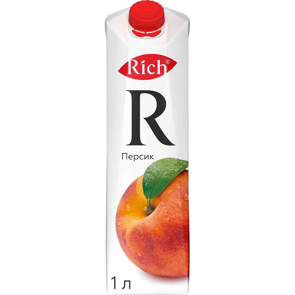 Нектар Rich Персиковый с мякотью 1 л сок агуша яблоко персик с мякотью 0 2 литра 12 шт в уп
