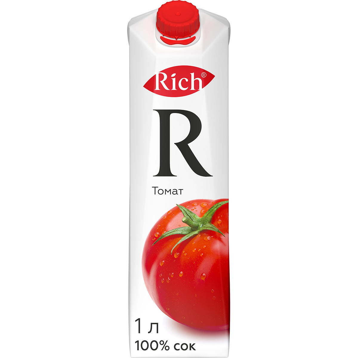 Сок Rich томатный с солью 100% 1 л сок томатный фруктовый сад с солью 950 мл