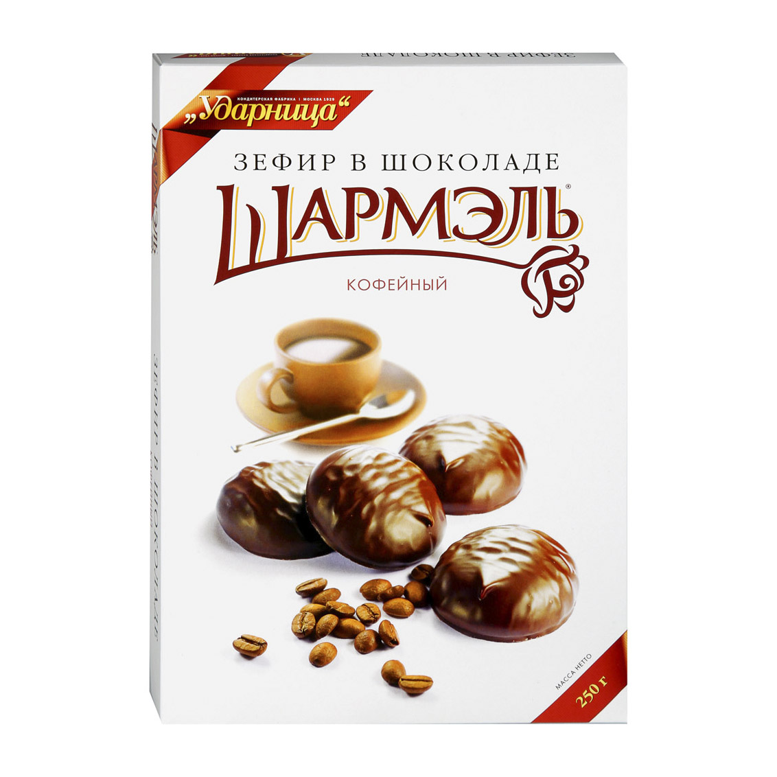 цена Зефир Шармэль кофейный в шоколаде 250 г