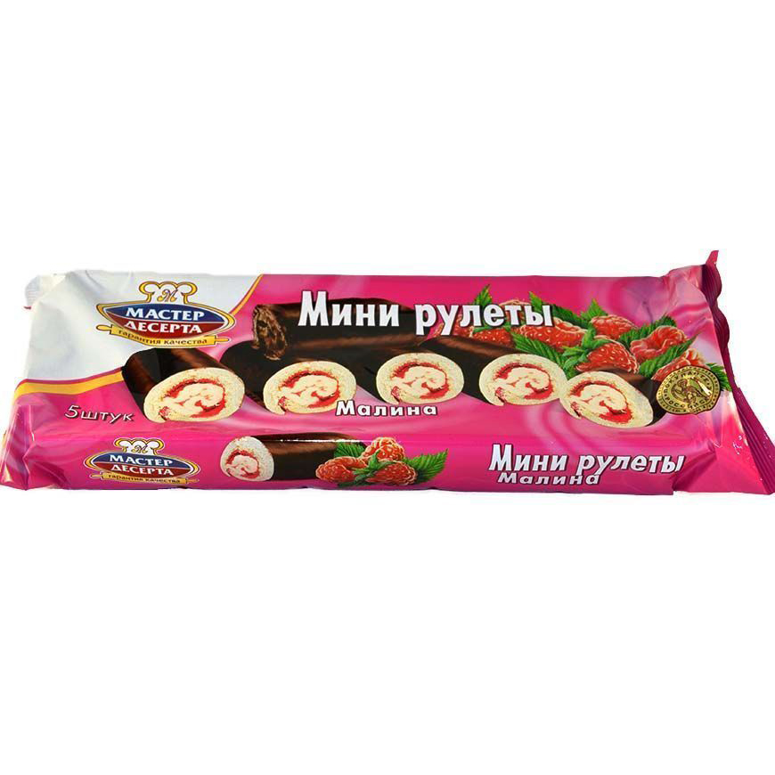 Мини-рулеты РКК Мастер десерта Малина, 175 г