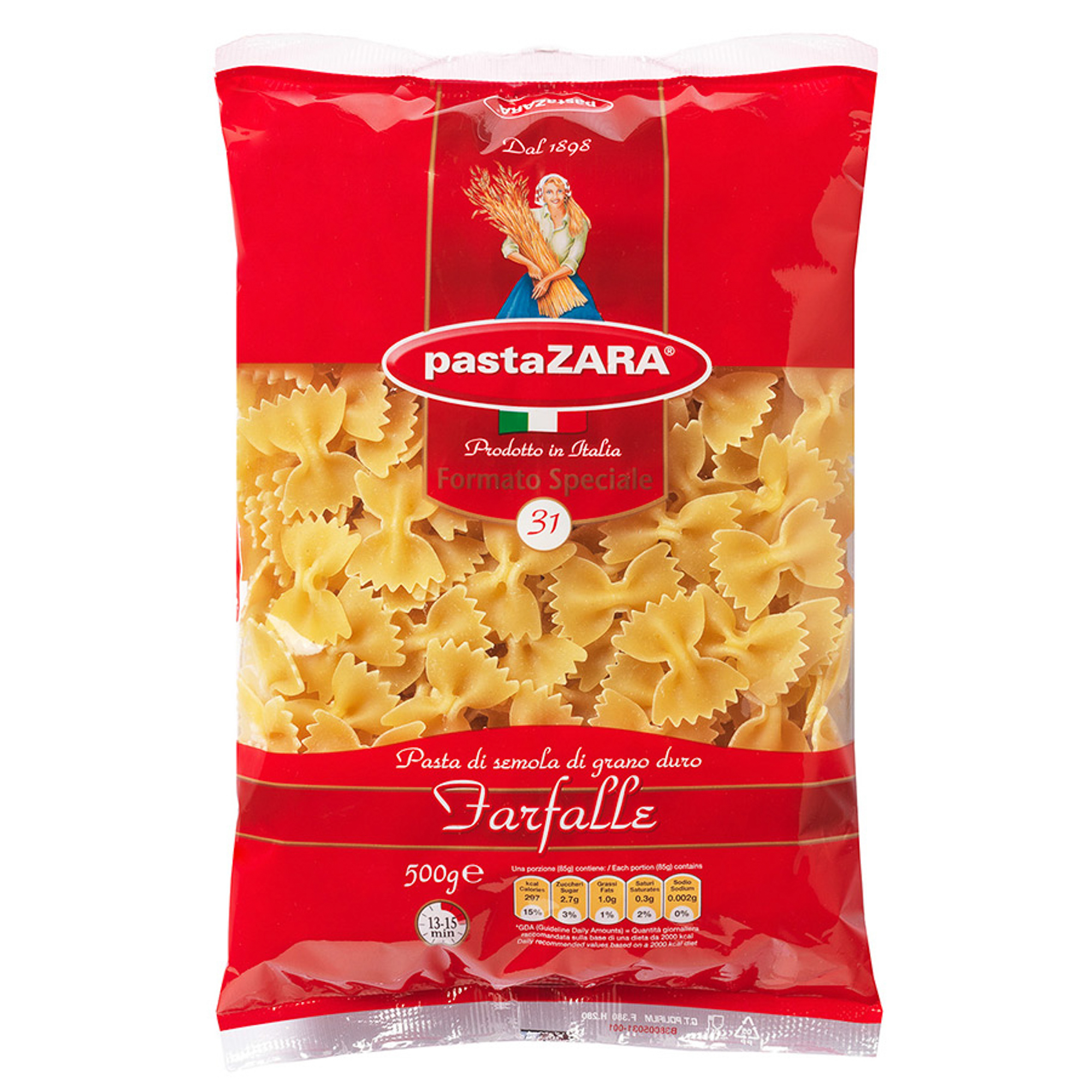 Макаронные изделия Pasta Zara №31 Fafalle 500 г