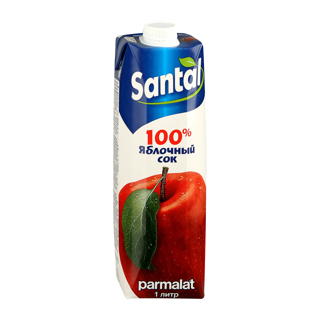 Сок Santal яблочный 100% 1 л сок santal красный виноград 1 л