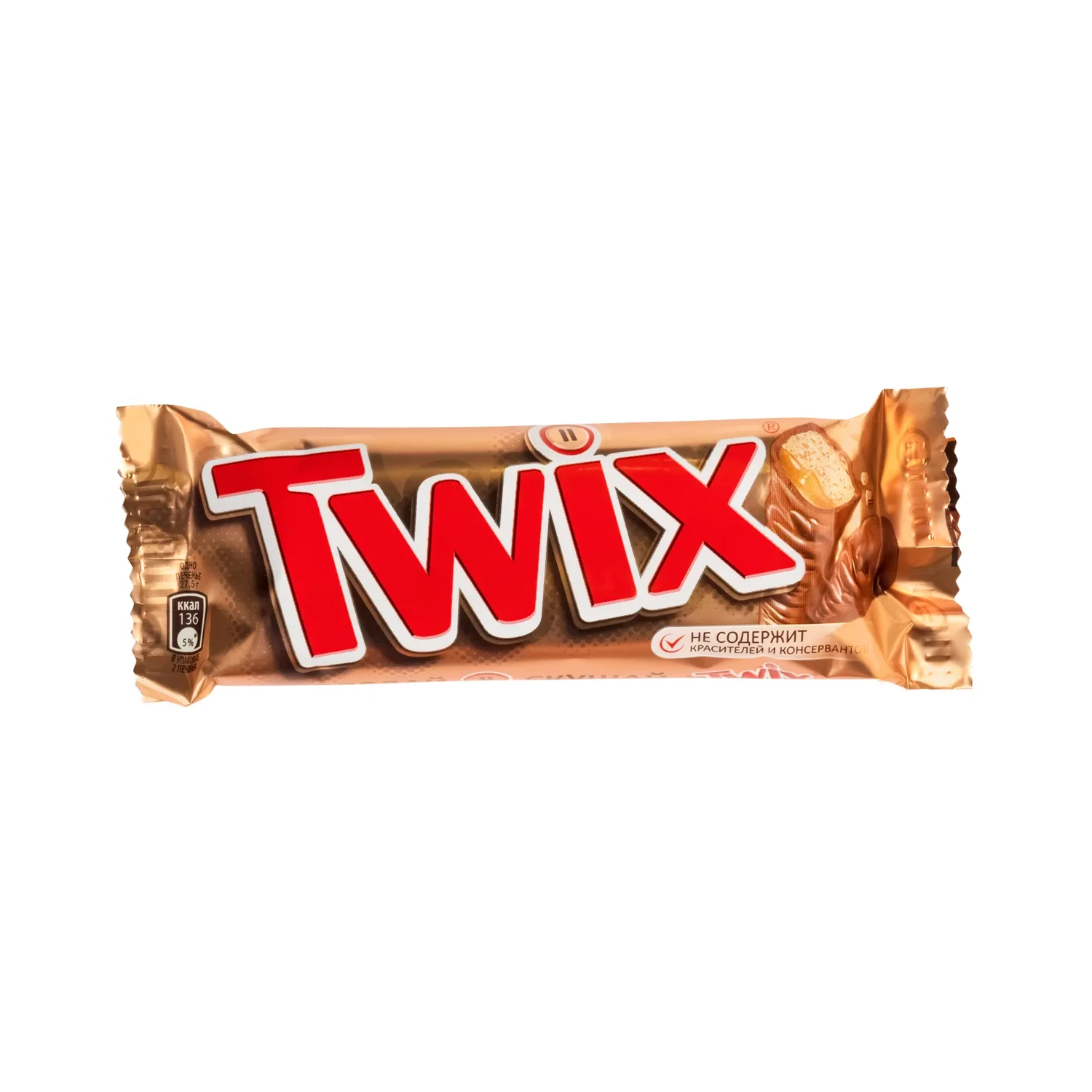 Шоколадный батончик Twix, 55 г шоколадный батончик twix minis 184 г