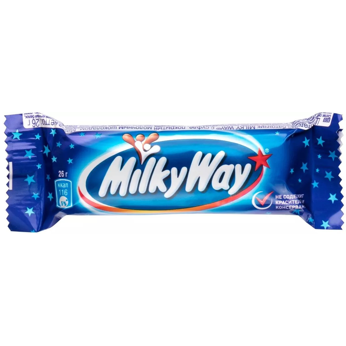 Шоколадный батончик Milky Way, 26 г шоколадный батончик milky way 52 г