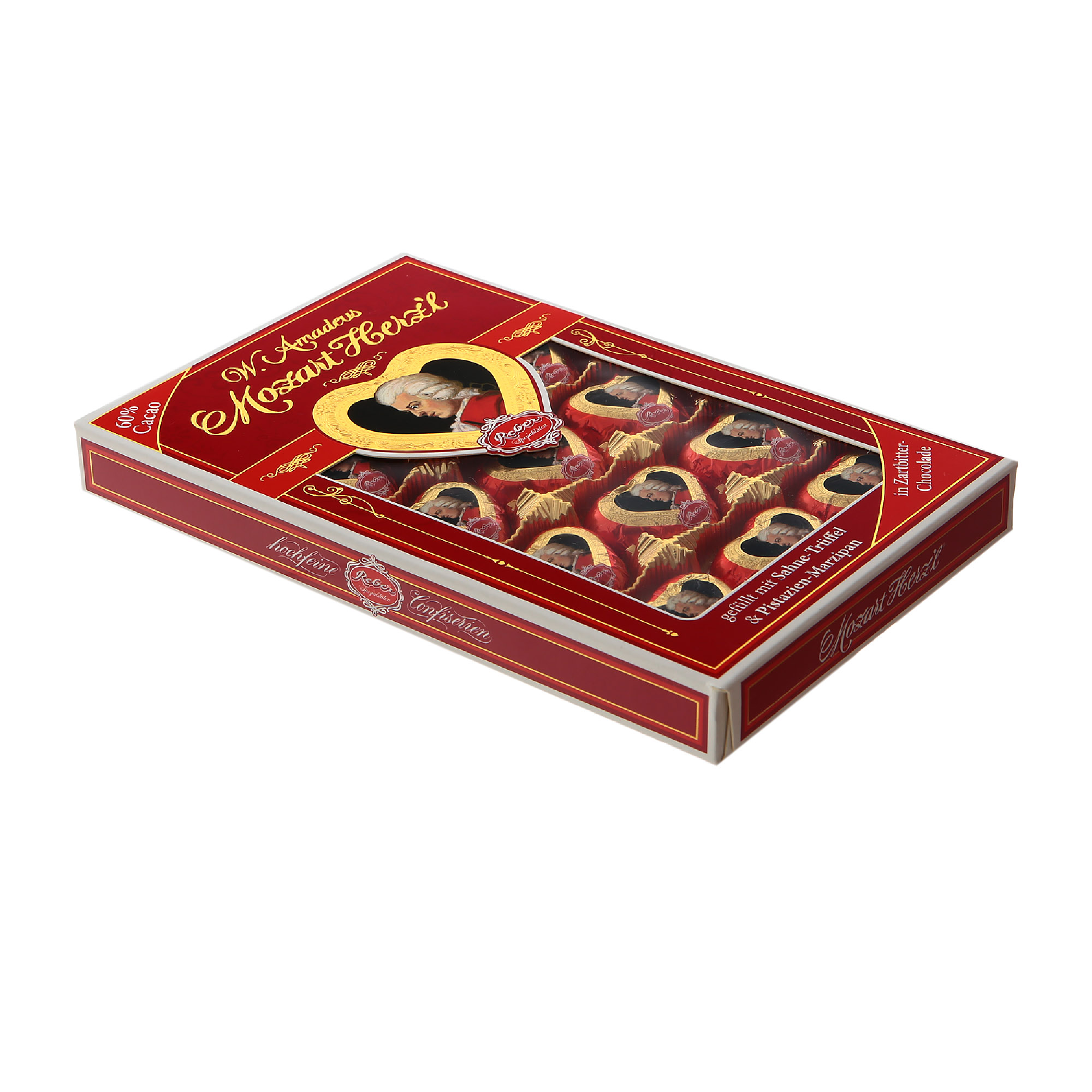 цена Сердечки шоколадные Reber Моцарт 150 г