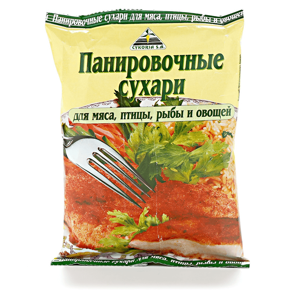 Панировочные сухари Cykoria для мяса и птицы, 200 г мука пшеничная мукаmania экстра универсальная 1 9 кг