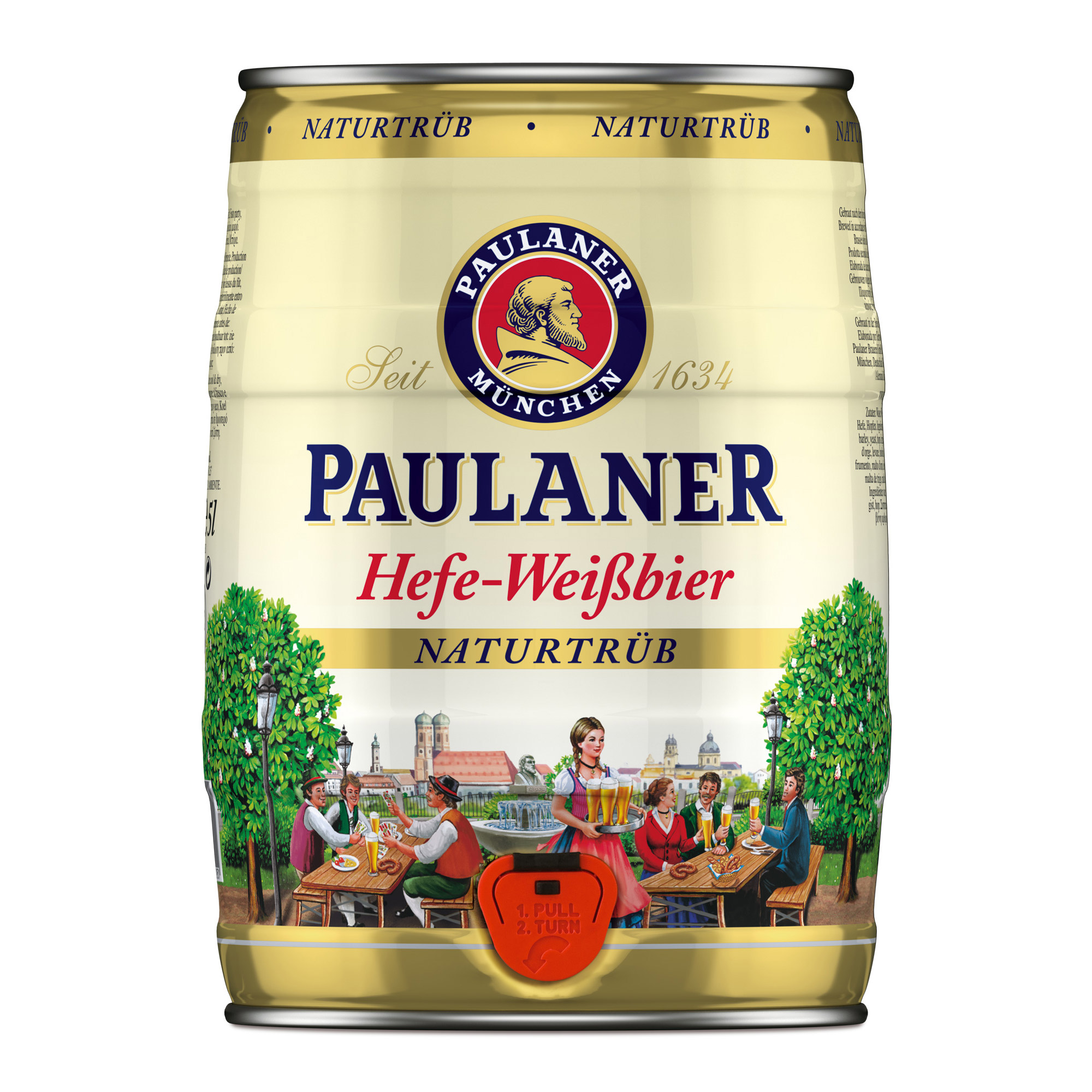 Пауланер вайсбир. Paulaner бочонок 5л. Пауланер Хефе-Вайсбир.