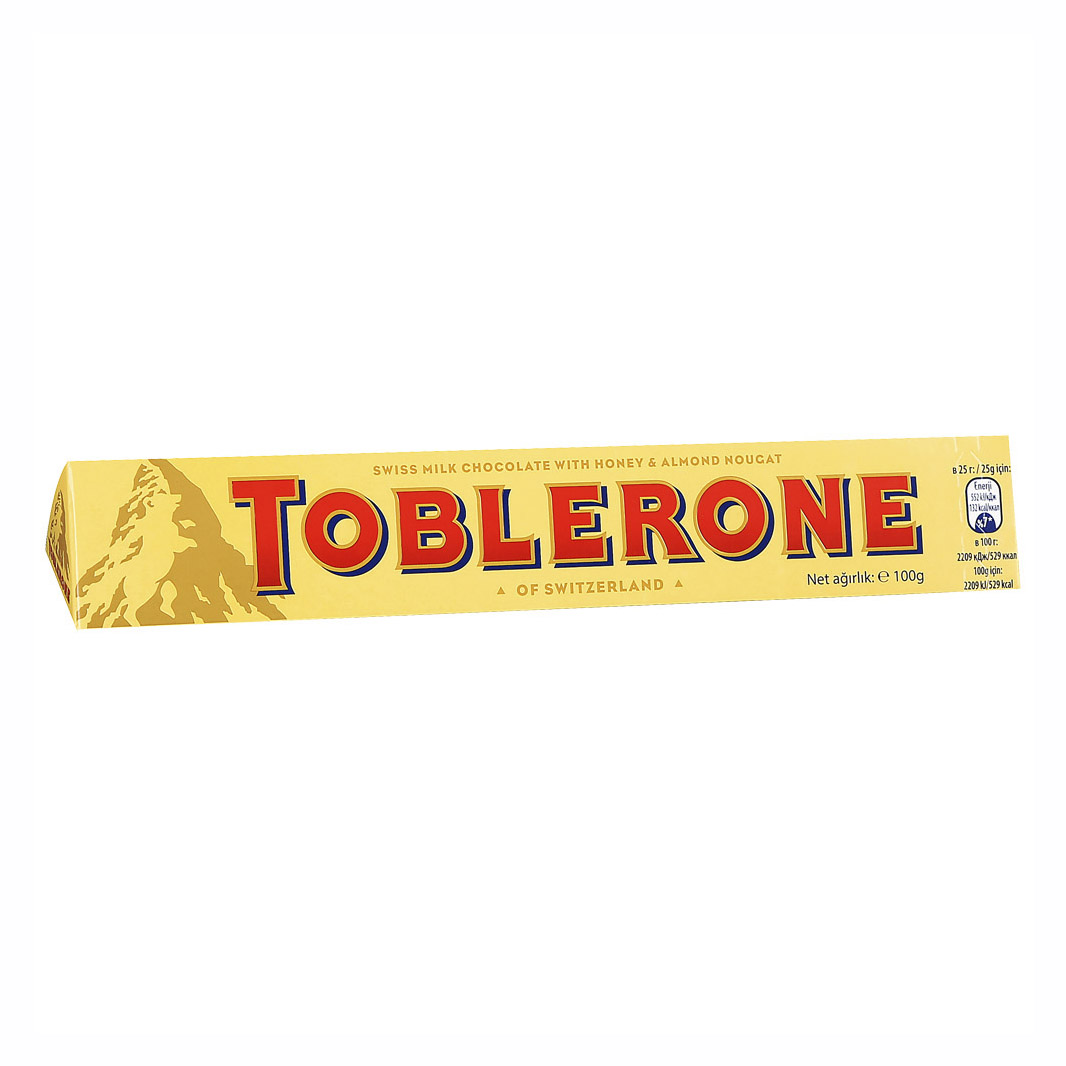 Шоколад Toblerone молочный с медово-миндальной нугой 100 г