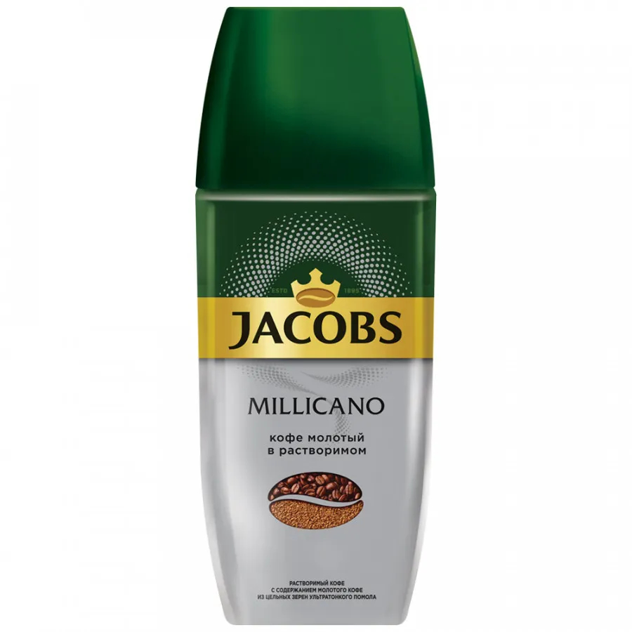 Кофе Jacobs Millicano молотый в растворимом, 90 г
