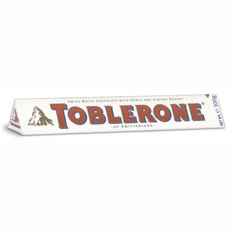шоколад toblerone белый с медово миндальной нугой 100 г Шоколад Toblerone Белый с медово-миндальной нугой 100 г