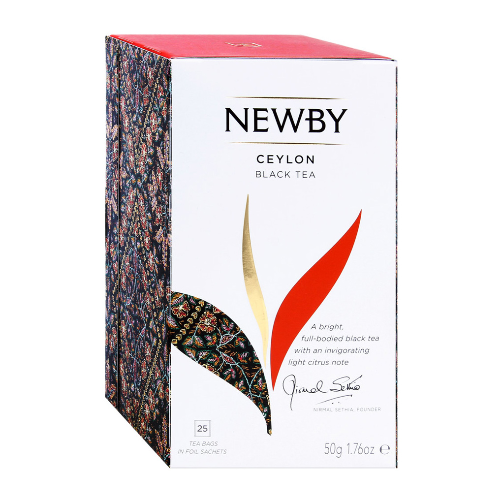 Чай черный Newby Цейлонский 25 пакетиков чай ahmad цейлонский 100 гр