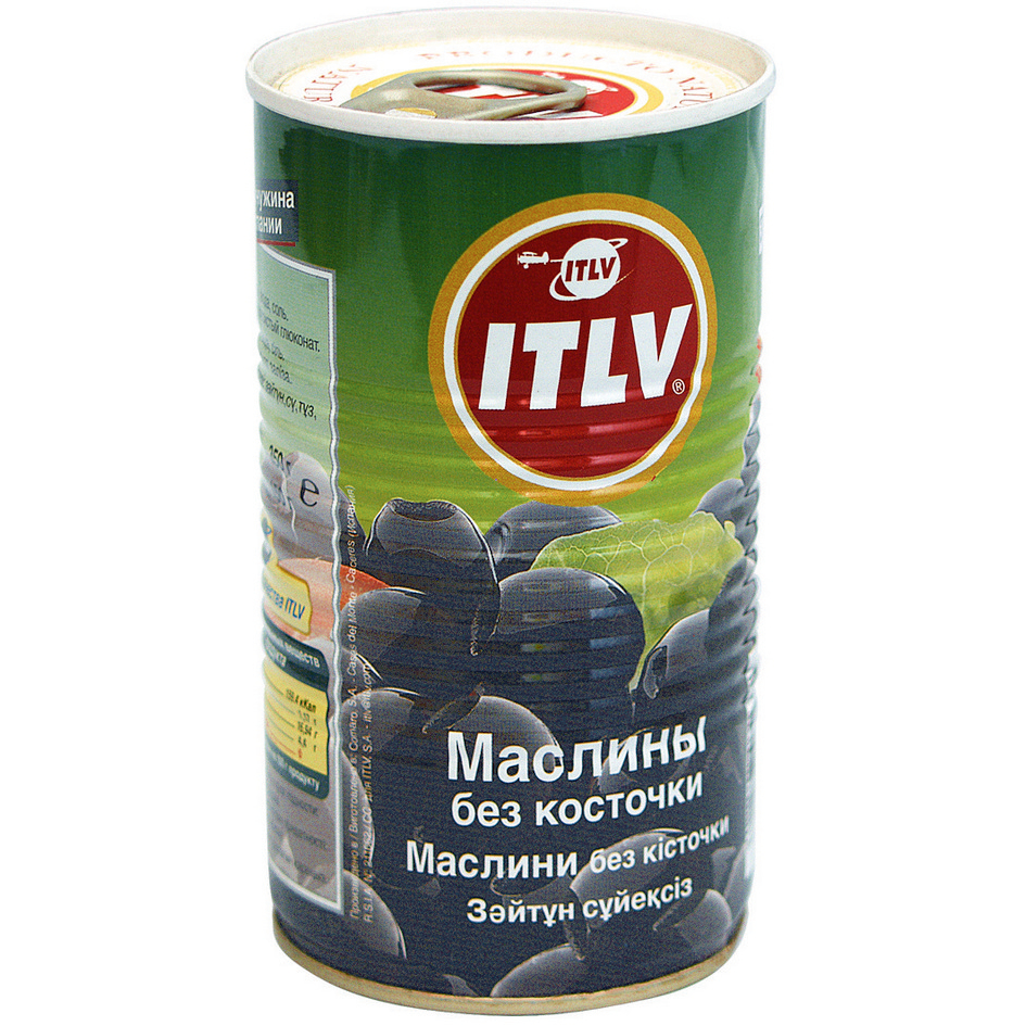 Маслины без косточки ITLV, 370 мл маслины hungrow без косточек 300 гр