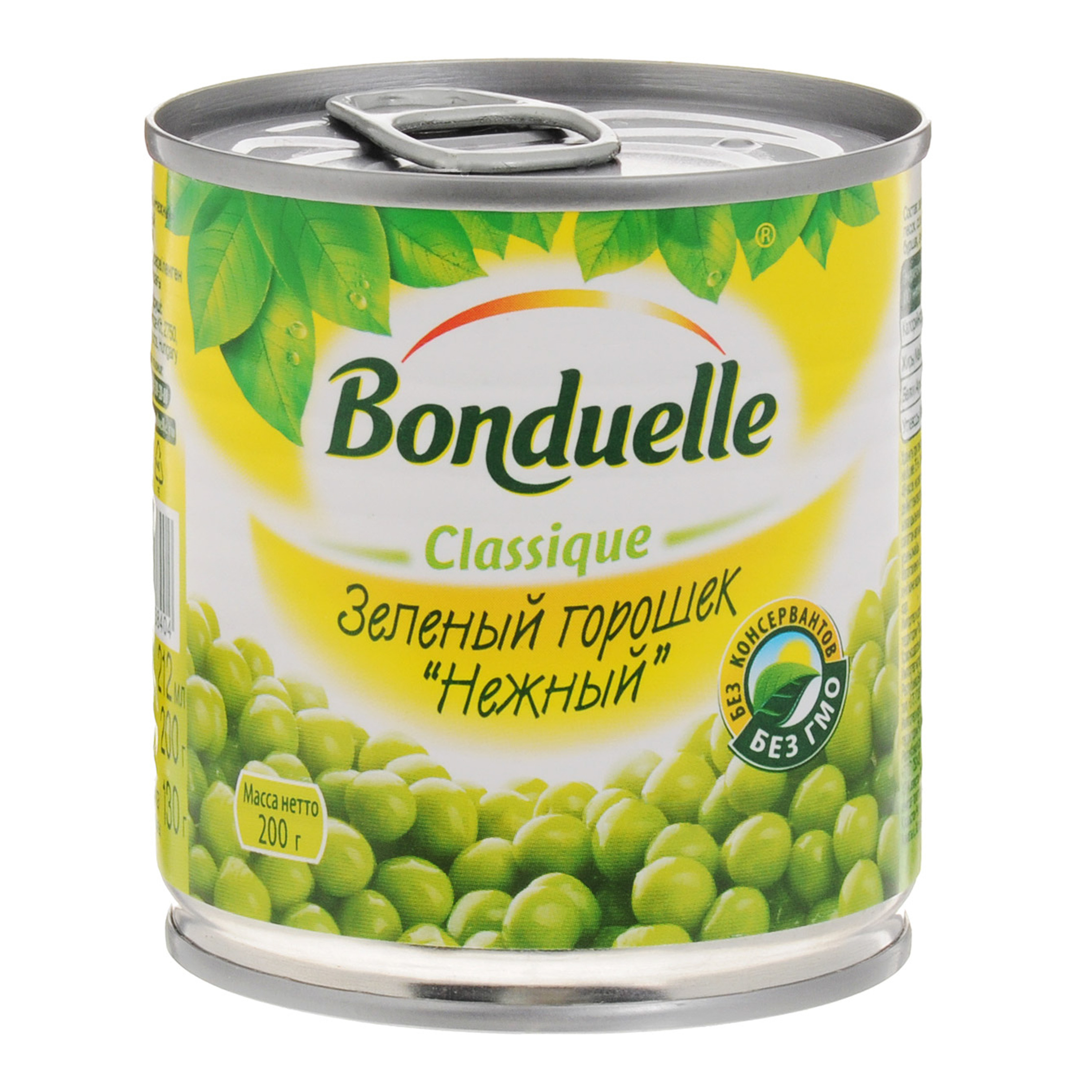 Горошек зеленый Bonduelle Нежный 200 г галеты овощные bonduelle зеленый букет 300 гр