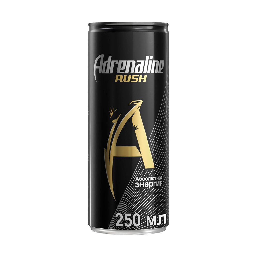 Напиток энергетический Adrenaline Rush 250 мл энергетический напиток адреналин раш 0 449 литра ж б 12 шт в уп