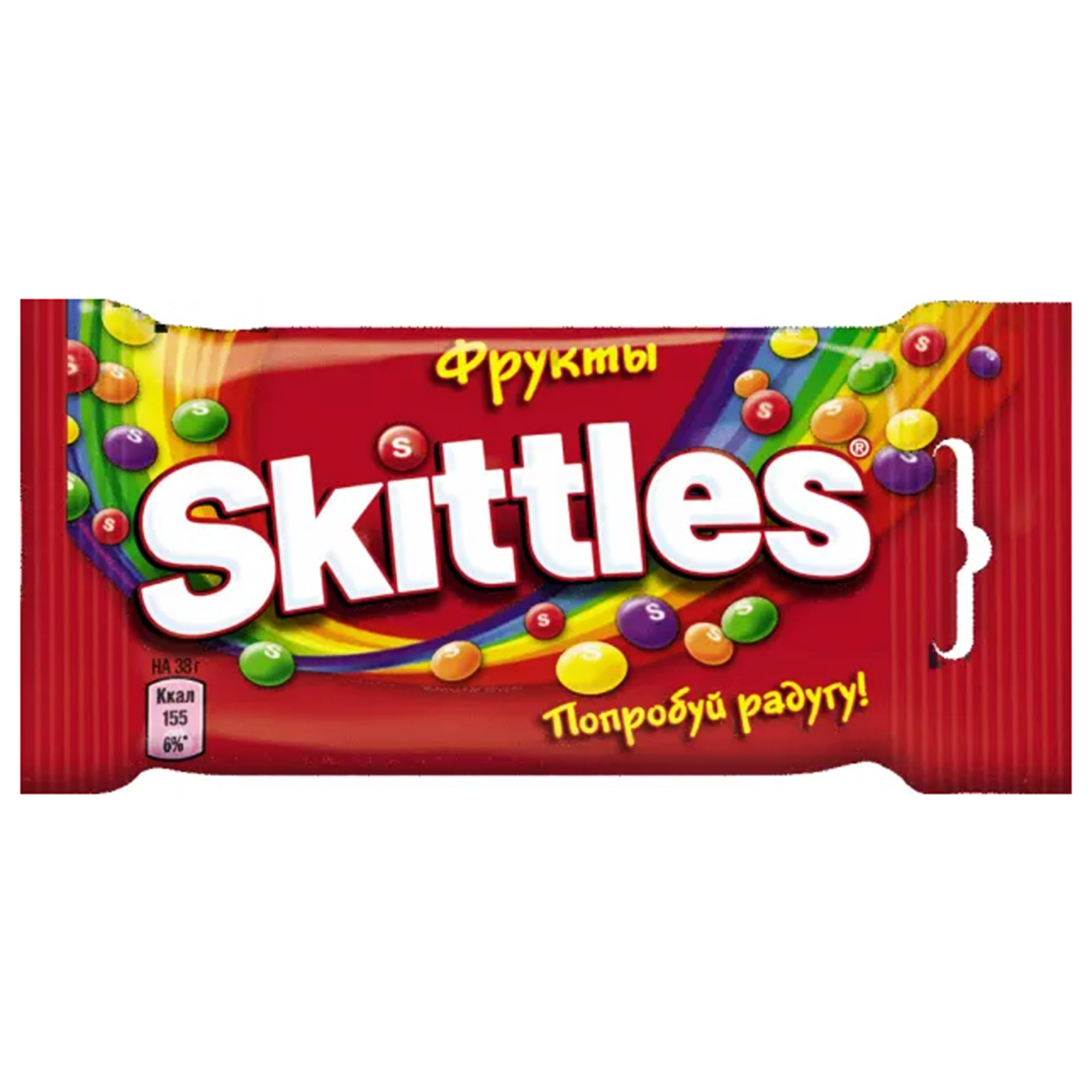 Драже Skittles Фрукты, в разноцветной глазури, 38 г драже skittles 38 г