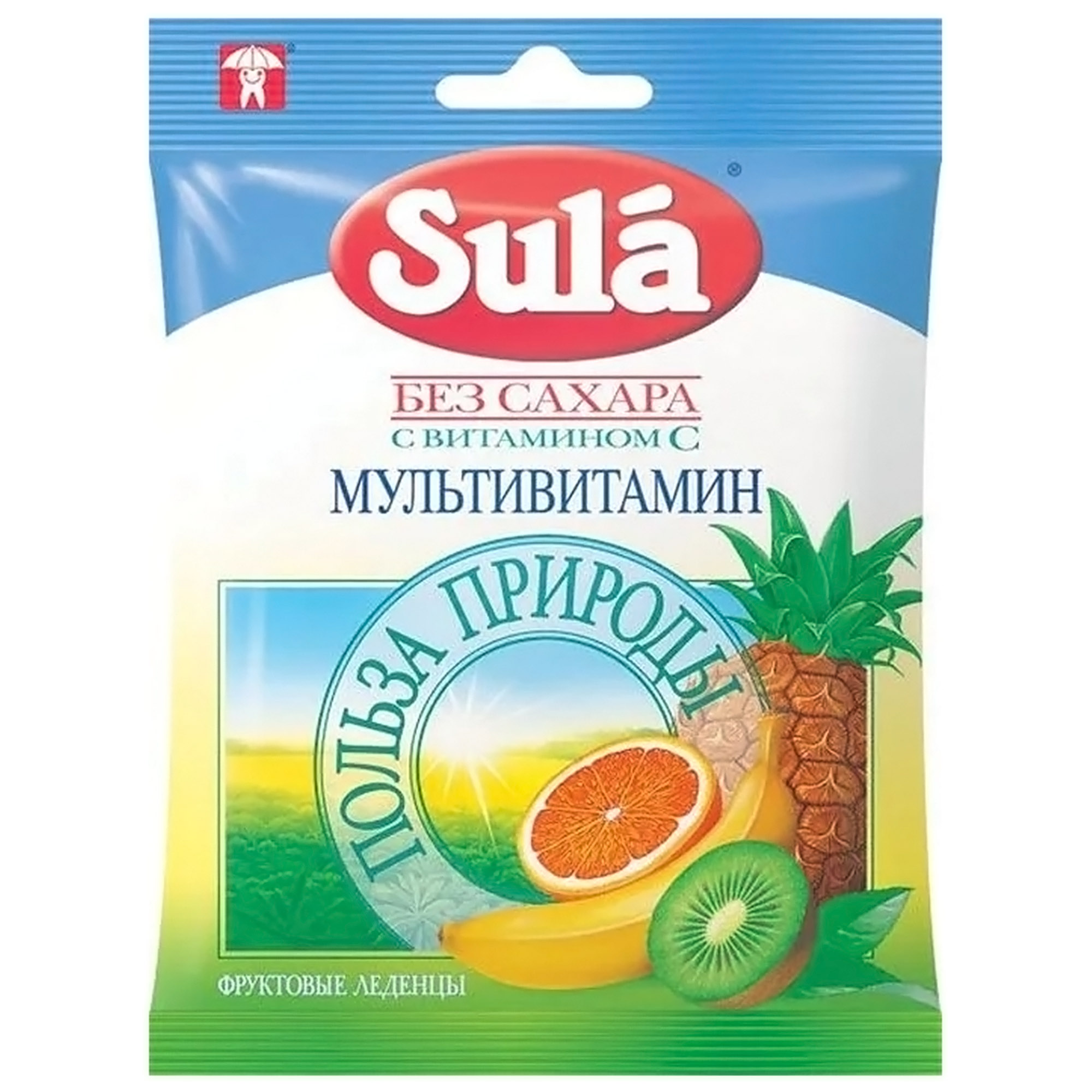 Леденцы sula мультивитамин 60 г